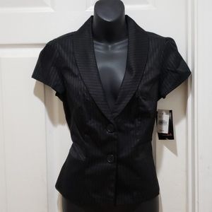 Pinstriped lightweight jacket